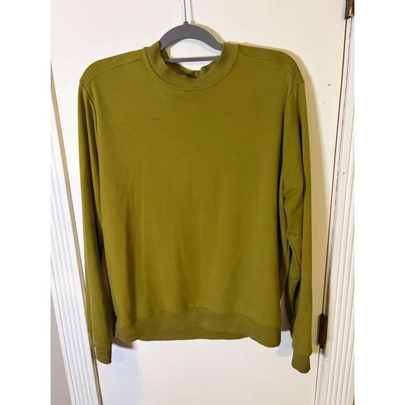 all in motion Tops - All in Motion Olive Green Crewneck Sweatshirt Womens Large Performance Pullover